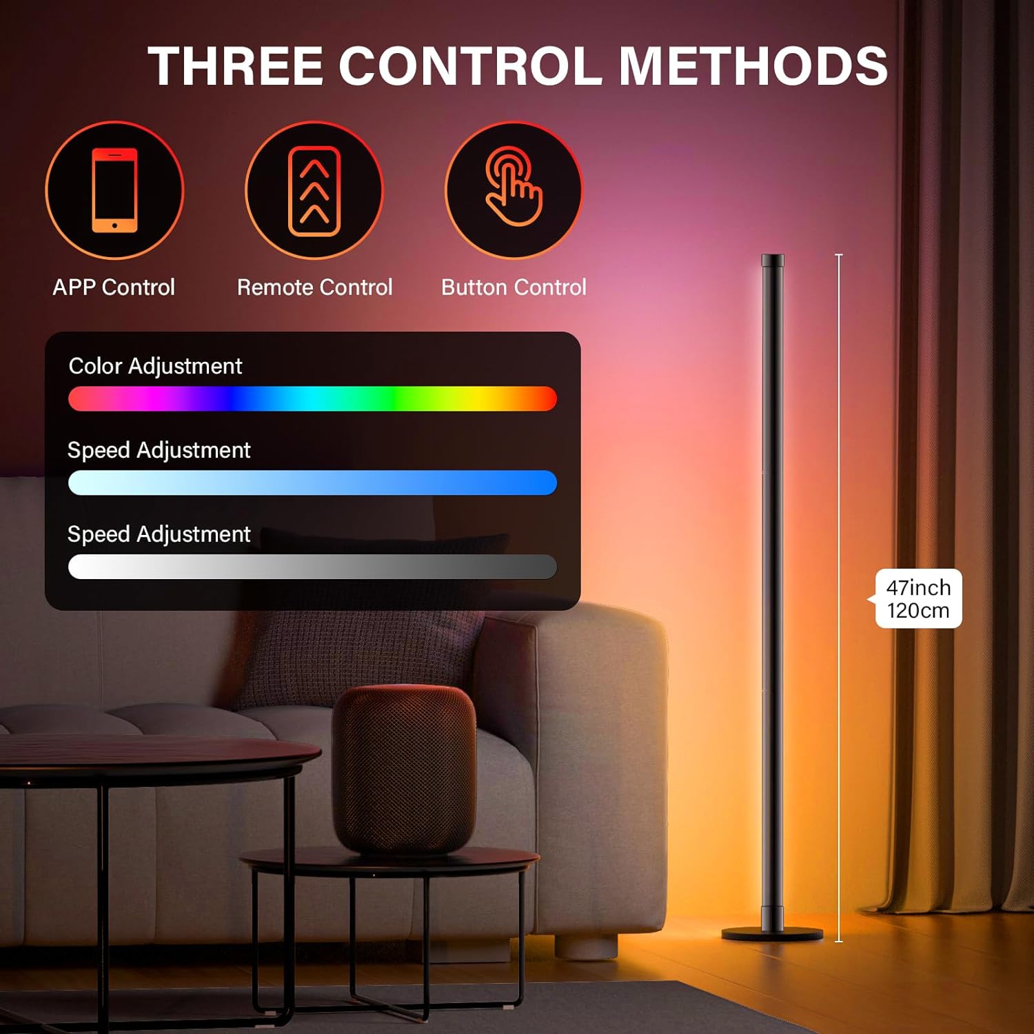 RGBIC Corner Floor Lamp  Smart - مراجعة Esports Gaming Room وسعره