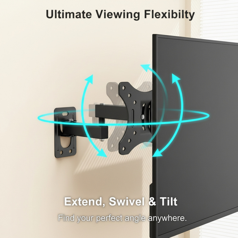 Wall Mount Bracket Full Motion - مراجعة Dual Monitor Stand وسعره