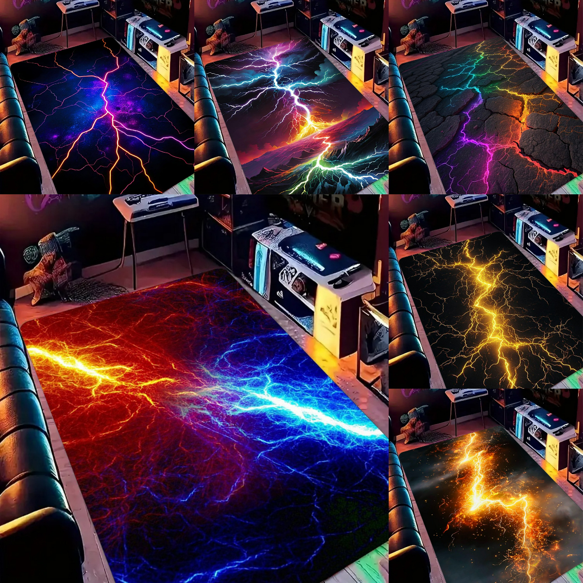 Lightning Crack Pattern Gaming - مراجعة Esports Gaming Room وسعره