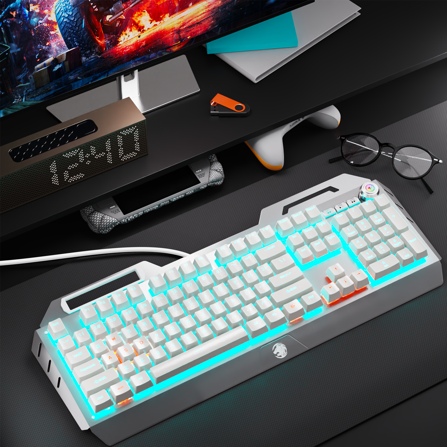 EWEADN Wired Mechanical Gaming - مراجعة Esports Gaming Pcs وسعره