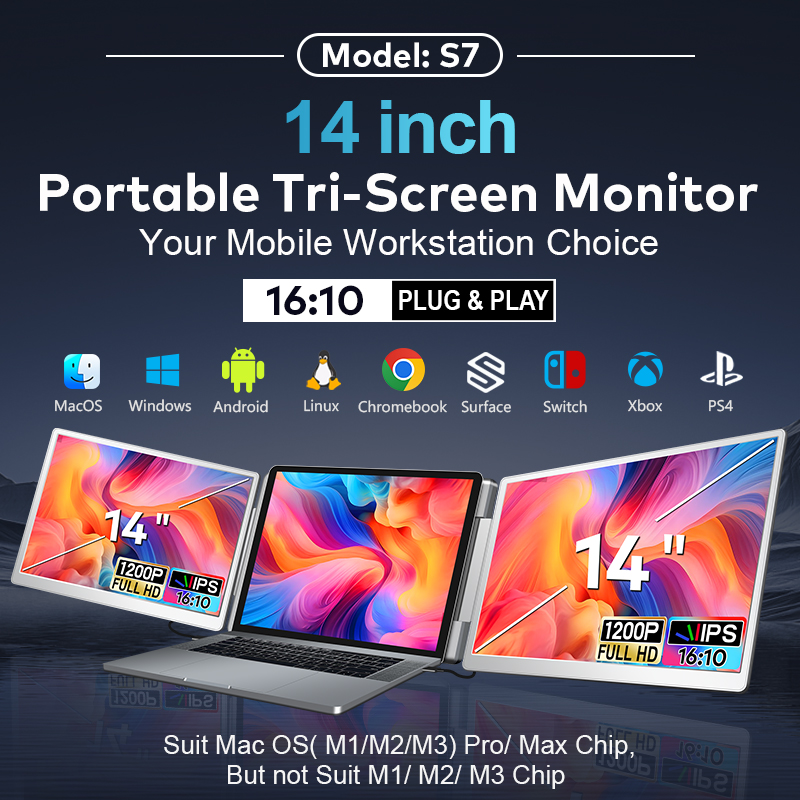 Dual Screen Display Portable L - مراجعة Dual Monitor Stand وسعره