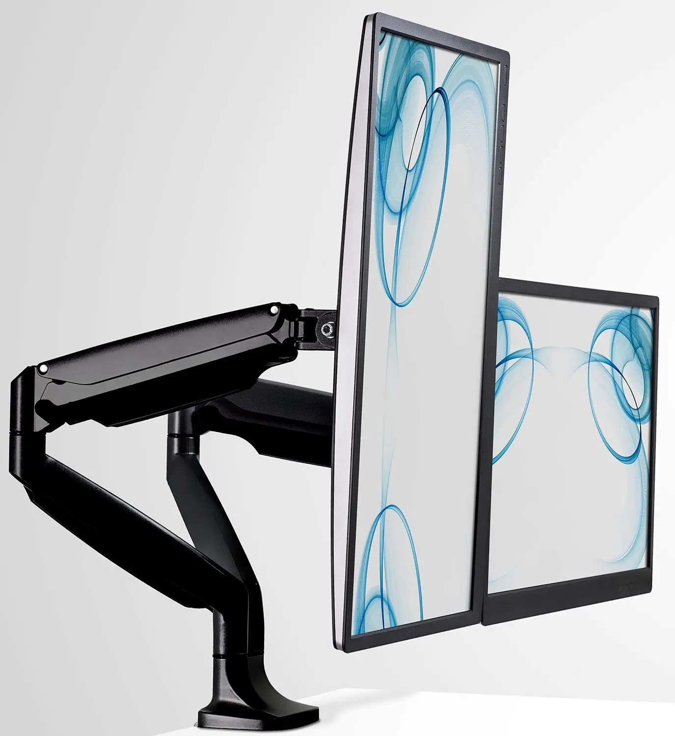 Dual Monitor Arm Mount | Desk  - مراجعة Dual Monitor Stand وسعره