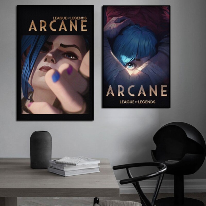 Arcane Jinx Close-Up Poster Un - مراجعة Esports Gaming Room وسعره