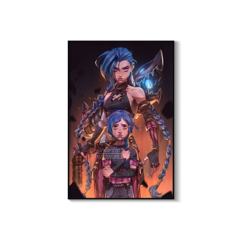 Arcane Jinx Close-Up Poster Un - مراجعة Esports Gaming Room وسعره