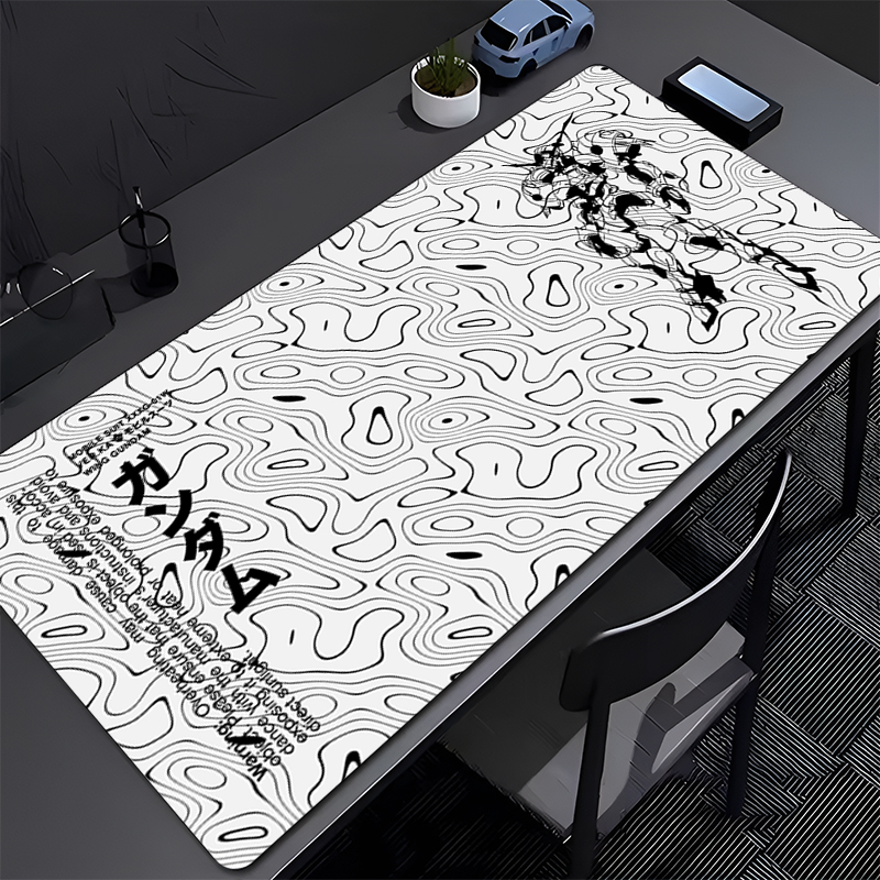 Black and white Mouse pad gami - مراجعة Esports Gaming Cabinet وسعره