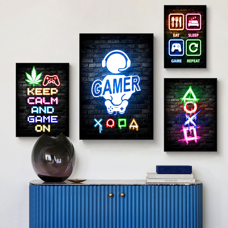 Gaming Neon Eat Sleep Game Rep - مراجعة Esports Gaming Room وسعره