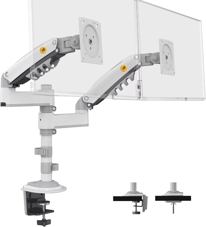 Dual Monitor Desk Mount Stand  - مراجعة Dual Monitor Stand وسعره
