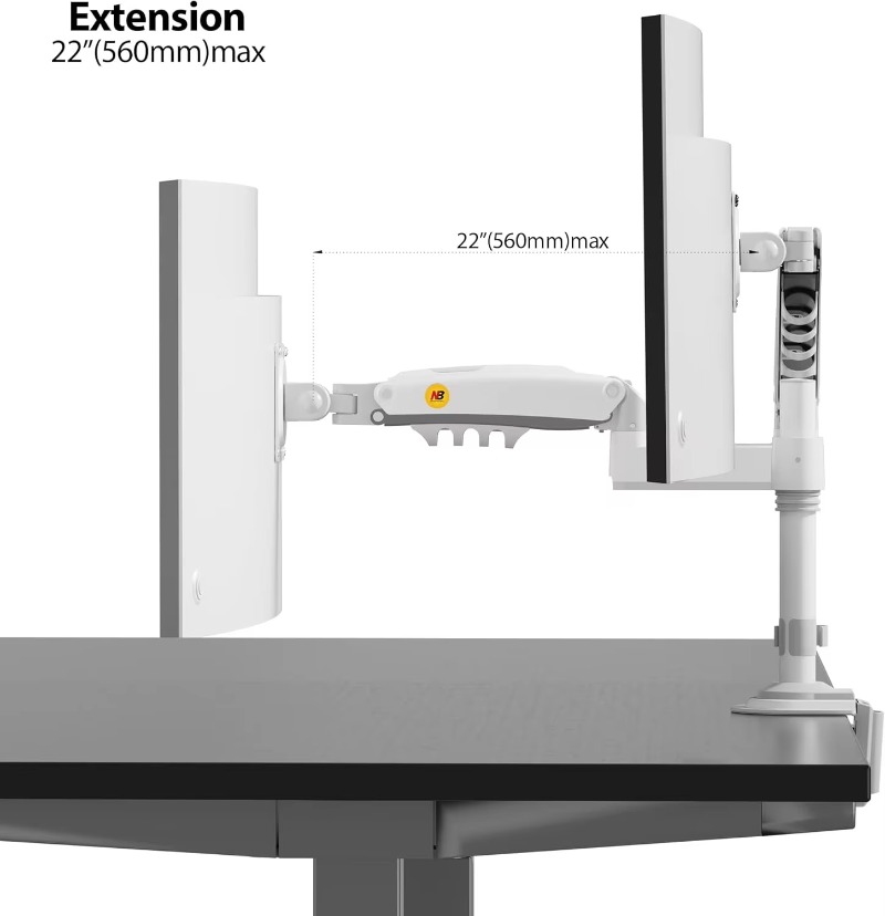 Dual Monitor Desk Mount Stand  - مراجعة Dual Monitor Stand وسعره