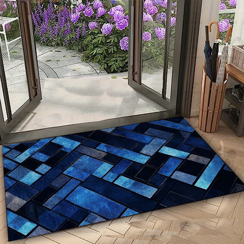 Nordic Blue Geometric Patchwor - مراجعة Esports Gaming Room وسعره